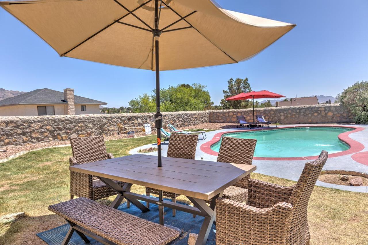 Home With Mountain View/Pool/Tub El Paso Bagian luar foto