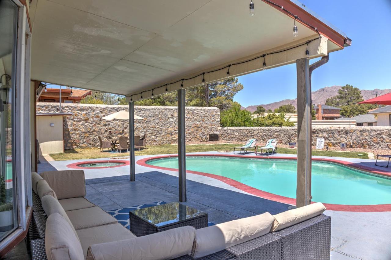 Home With Mountain View/Pool/Tub El Paso Bagian luar foto
